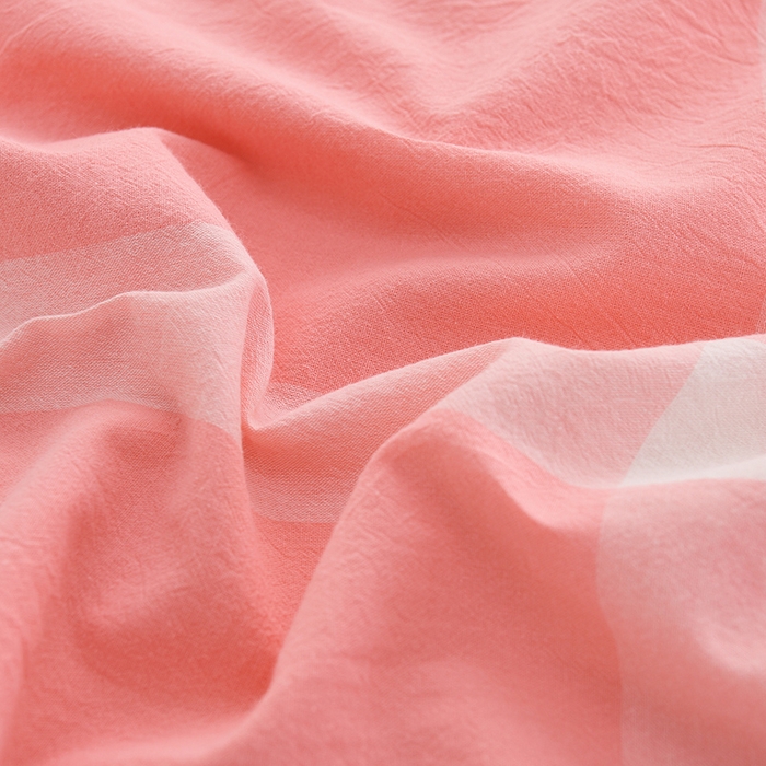 91家纺网 家纺一手货源 找家纺 润淳家居 2025新款A类全棉水洗棉四件套三件套多伦多 粉