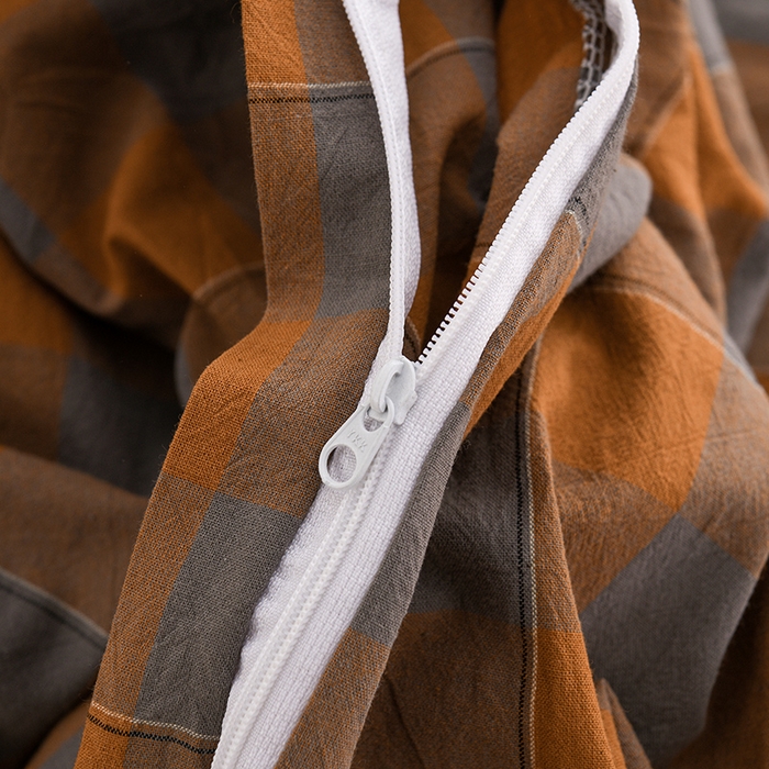 91家纺网 家纺一手货源 找家纺 润淳家居 2025新款A类全棉水洗棉四件套三件套沐光 灰