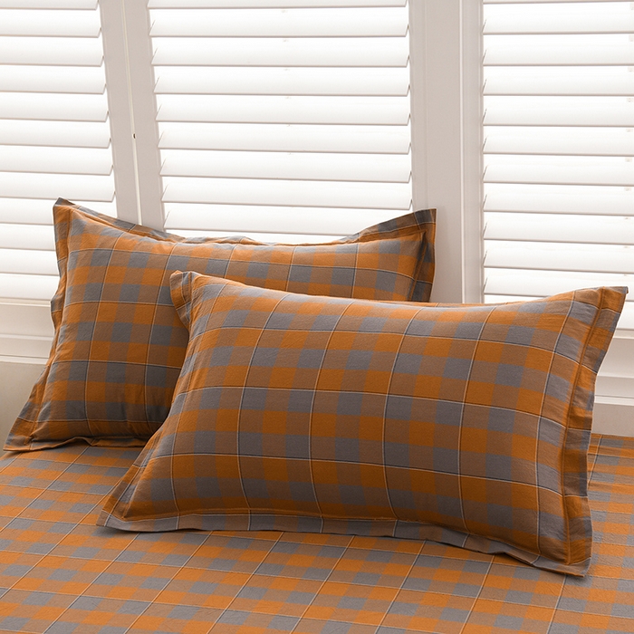 91家纺网 家纺一手货源 找家纺 润淳家居 2025新款A类全棉水洗棉四件套三件套沐光 灰