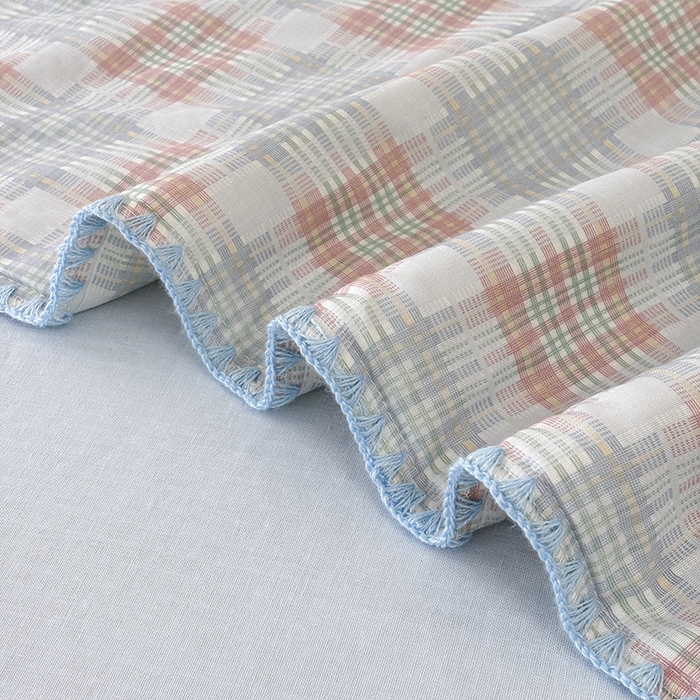 91家纺网 家纺一手货源 找家纺 爱她美家纺 2026新款A类全棉有氧双层纱大豆夏被夏凉被空调被四件套 尤克里里-兰