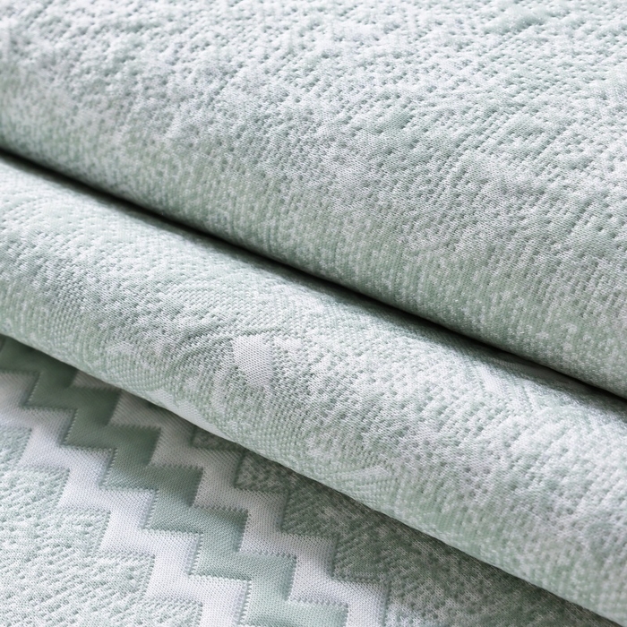 91家纺网 家纺一手货源 找家纺 雅诗帛 2026新款提花PE凉感冰丝席三件套 木兰-床笠绿