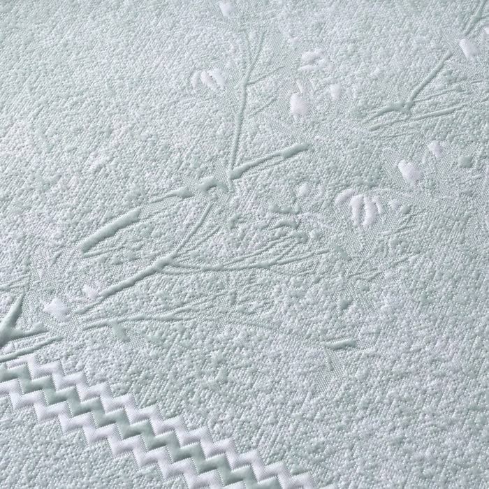 91家纺网 家纺一手货源 找家纺 雅诗帛 2026新款提花PE凉感冰丝席三件套 木兰-床笠绿