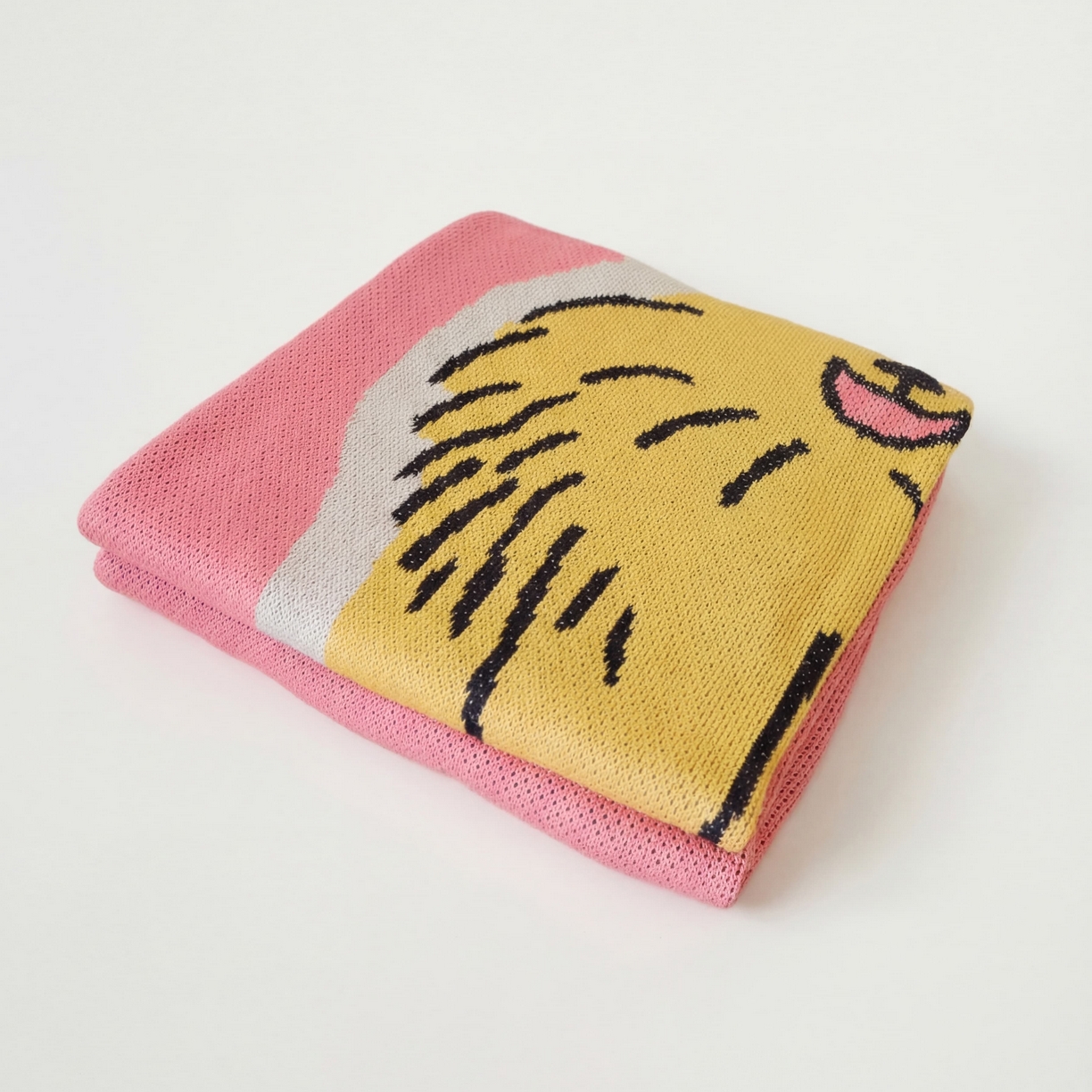 91家纺网 家纺一手货源 找家纺 （总）2026春夏新款凉感针织毯潦草小狗（券后/折后最低零售价不低于145）