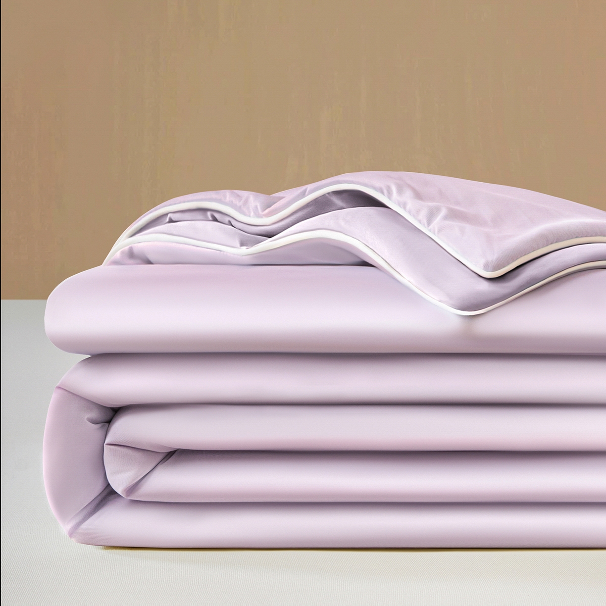 91家纺网 家纺一手货源 找家纺 （总）寐眠 2026新款凉感纯色双拼夏被夏凉被空调被-风格二