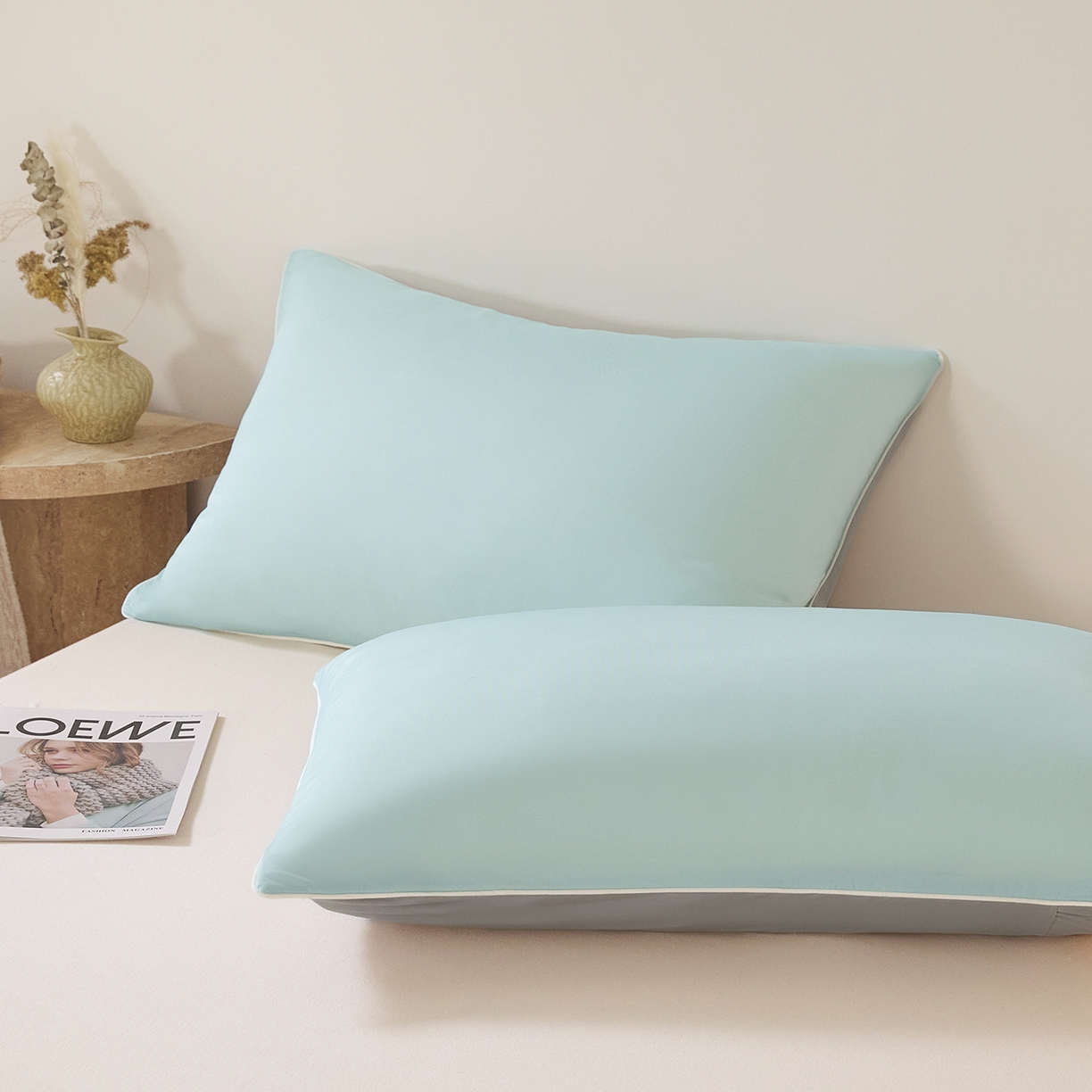 91家纺网 家纺一手货源 找家纺 寐眠 2026新款凉感纯色双拼夏被夏凉被空调被-风格二 冰柠汽水