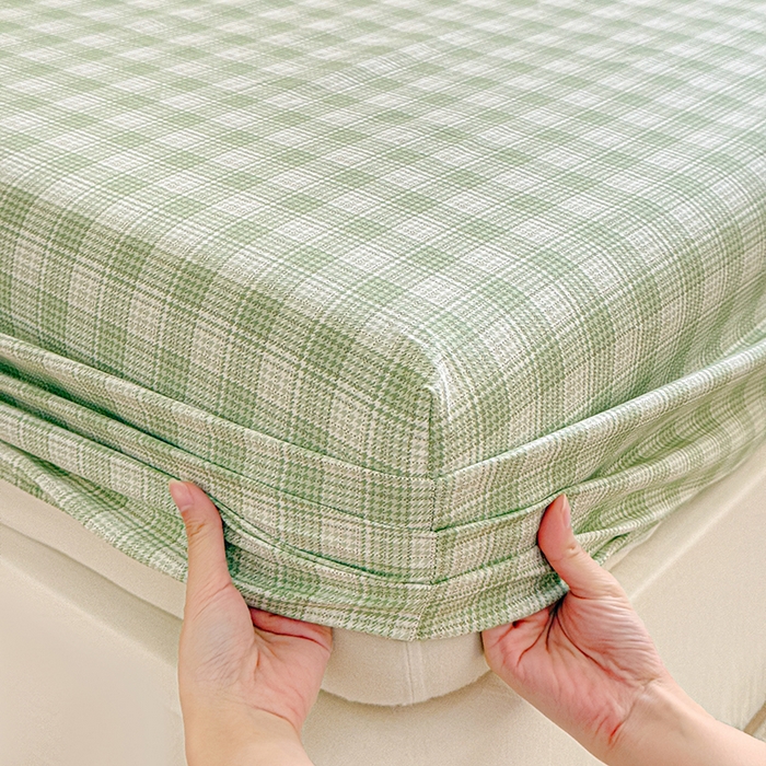 91家纺网 家纺一手货源 找家纺 依庭 2026新款12868全棉纯棉印花床笠清清文絮