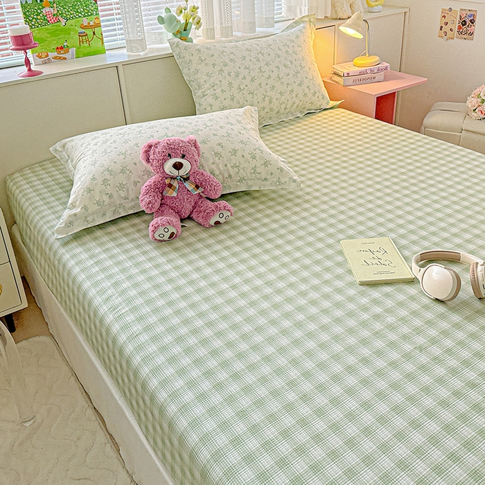 91家纺网 家纺一手货源 找家纺 依庭 2026新款12868全棉纯棉印花床笠清清文絮