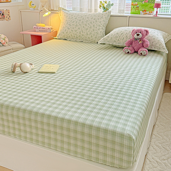 91家纺网 家纺一手货源 找家纺 依庭 2026新款12868全棉纯棉印花床笠清清文絮