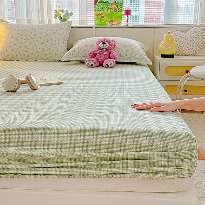 91家纺网 家纺一手货源 找家纺 依庭 2026新款12868全棉纯棉印花床笠清清文絮