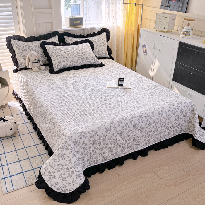 91家纺网 家纺一手货源 找家纺 （总）星光耀 2026新款A类有氧针织双层纱系列床盖四件套