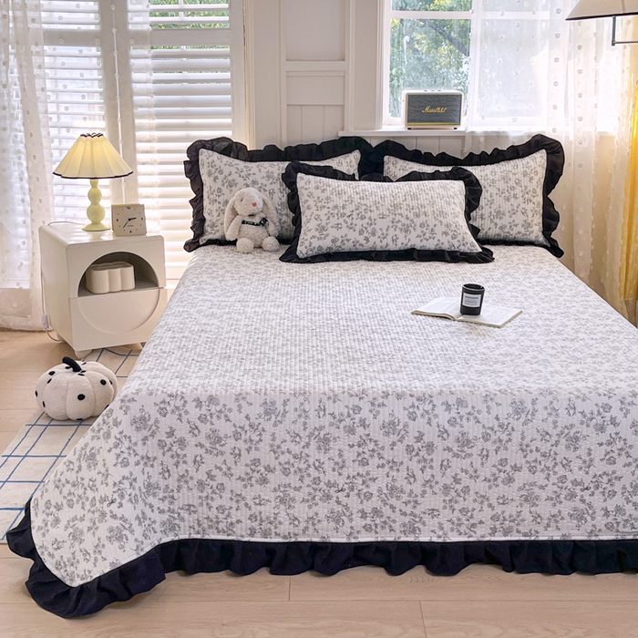 91家纺网 家纺一手货源 找家纺 （总）星光耀 2026新款A类有氧针织双层纱系列床盖四件套