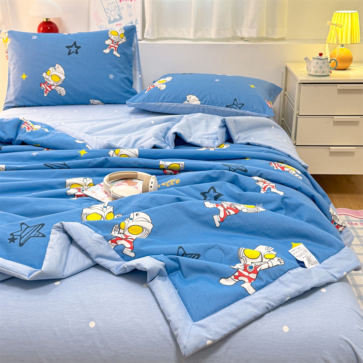 91家纺网 家纺一手货源 找家纺 总名兮 2023名兮直播电商爆款印花牛奶绒四件套高克重绒四件套被套床单