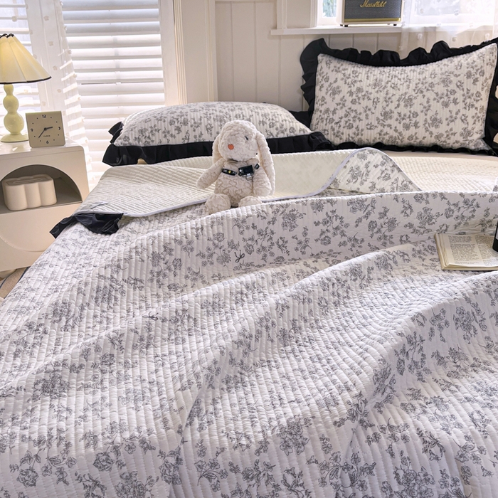 91家纺网 家纺一手货源 找家纺 （总）星光耀 2026新款A类有氧针织双层纱系列床盖四件套