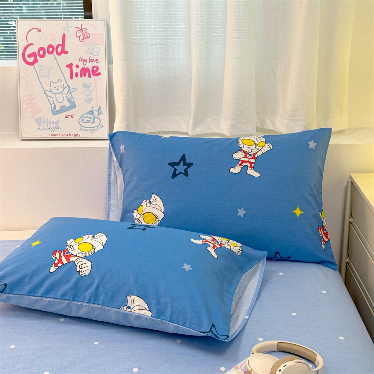 91家纺网 家纺一手货源 找家纺 名兮家居 2026新款正版授权经典奥特曼全棉夏被四件套【含防伪标】 全棉夏被-艾斯奥特曼