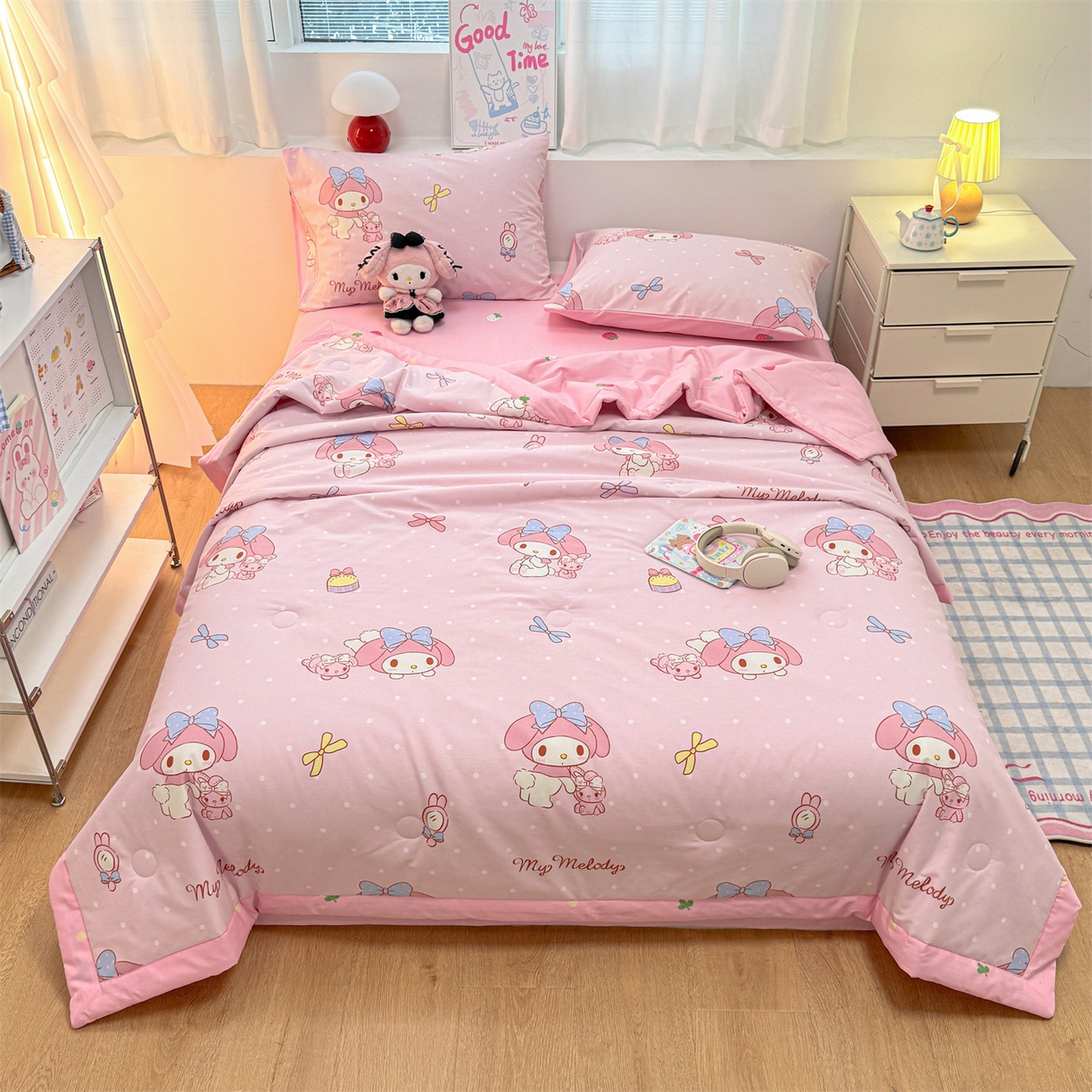 91家纺网 家纺一手货源 找家纺 名兮家居 2026新款正版授权经典奥特曼全棉夏被四件套【含防伪标】 全棉夏被-魔法美乐蒂