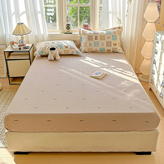 91家纺网 家纺一手货源 找家纺 依庭 2026新款12868全棉纯棉印花床笠手账日记