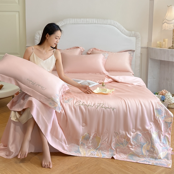 91家纺网 家纺一手货源 找家纺 （总）女子家纺 2026新款天丝柔软亲肤夏凉被-华尔兹