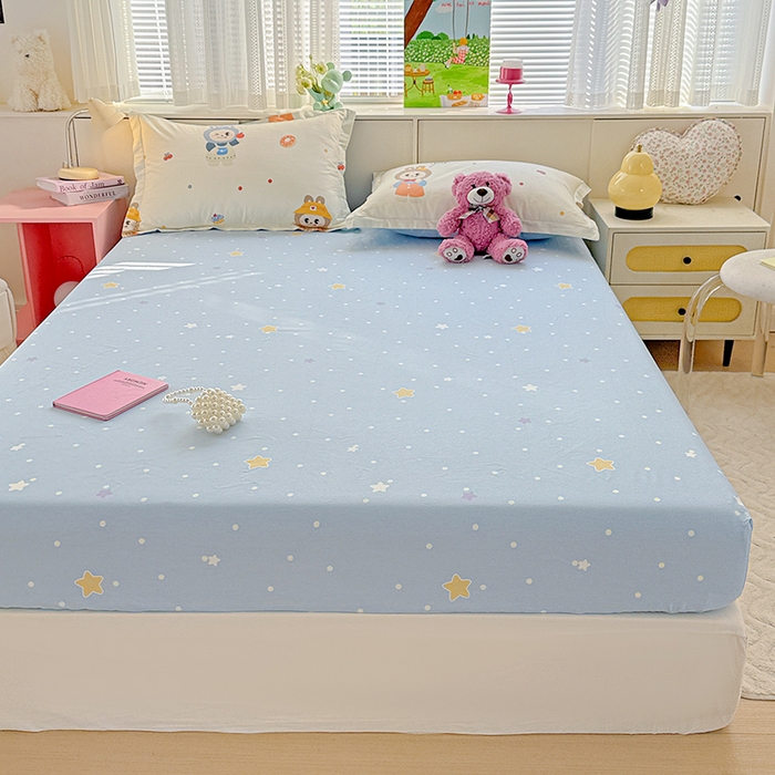 91家纺网 家纺一手货源 找家纺 依庭 2026新款12868全棉纯棉印花床笠天使宝贝