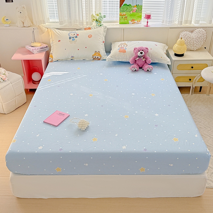 91家纺网 家纺一手货源 找家纺 依庭 2026新款12868全棉纯棉印花床笠天使宝贝