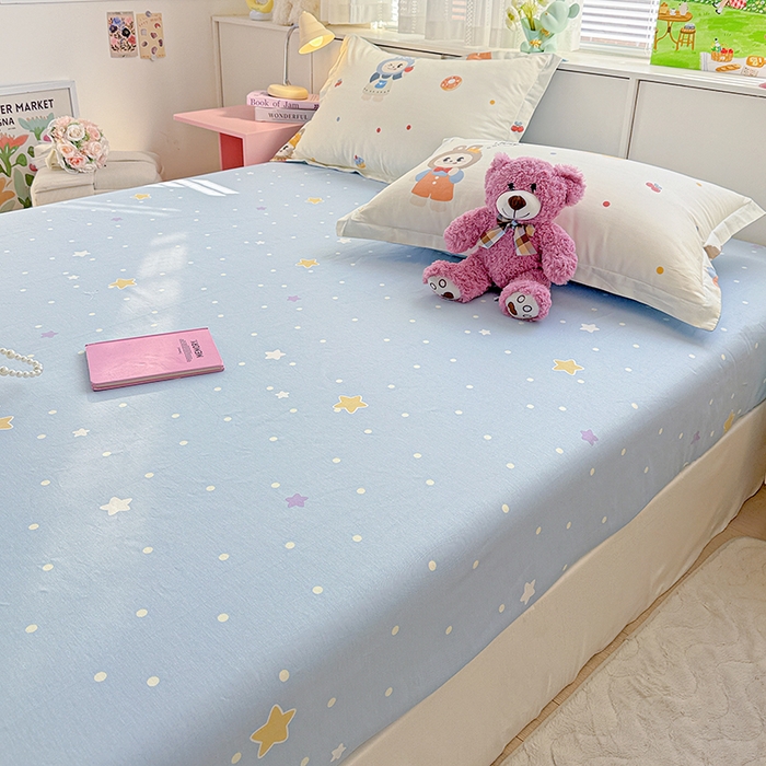 91家纺网 家纺一手货源 找家纺 依庭 2026新款12868全棉纯棉印花床笠天使宝贝