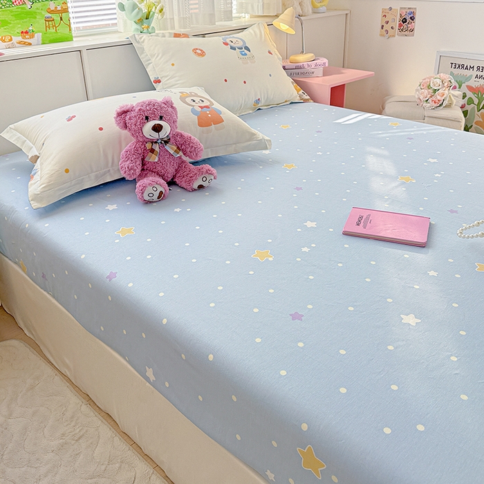 91家纺网 家纺一手货源 找家纺 依庭 2026新款12868全棉纯棉印花床笠天使宝贝