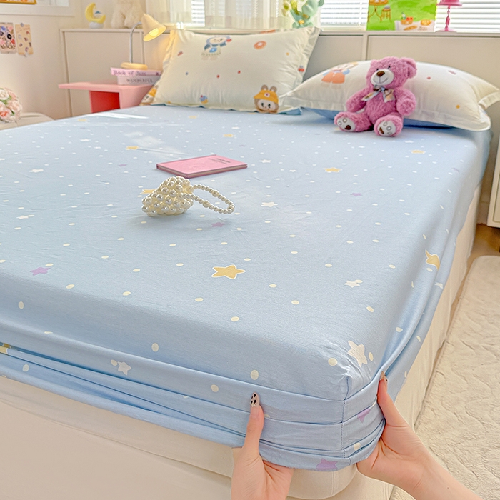 91家纺网 家纺一手货源 找家纺 依庭 2026新款12868全棉纯棉印花床笠天使宝贝