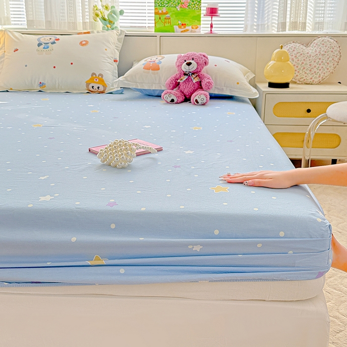 91家纺网 家纺一手货源 找家纺 依庭 2026新款12868全棉纯棉印花床笠天使宝贝