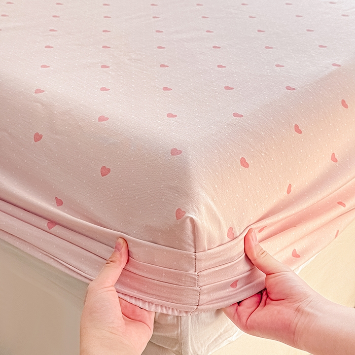 91家纺网 家纺一手货源 找家纺 依庭 2026新款12868全棉纯棉印花床笠甜莓手记