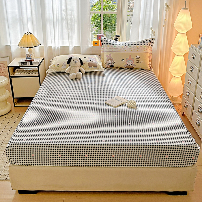 91家纺网 家纺一手货源 找家纺 依庭 2026新款12868全棉纯棉印花床笠甜妹日记