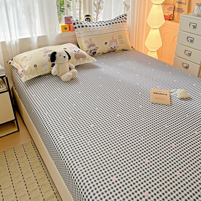 91家纺网 家纺一手货源 找家纺 依庭 2026新款12868全棉纯棉印花床笠甜妹日记