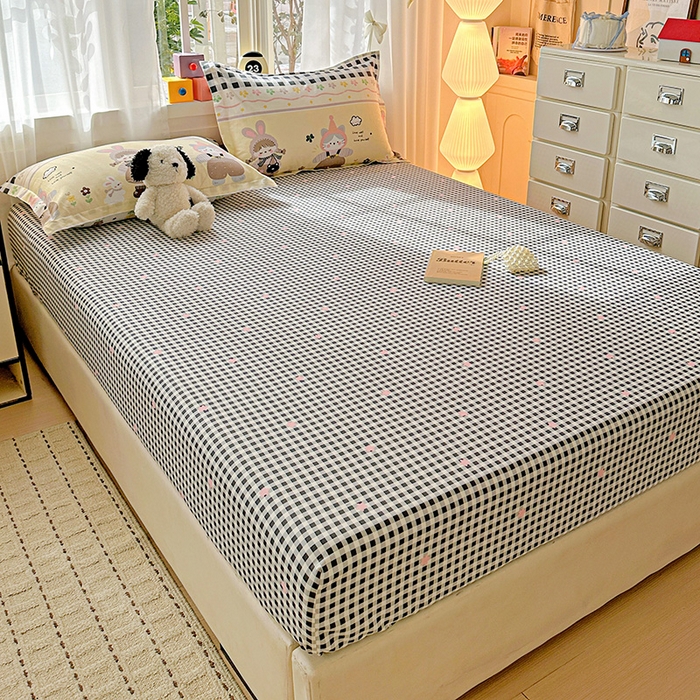 91家纺网 家纺一手货源 找家纺 依庭 2026新款12868全棉纯棉印花床笠甜妹日记