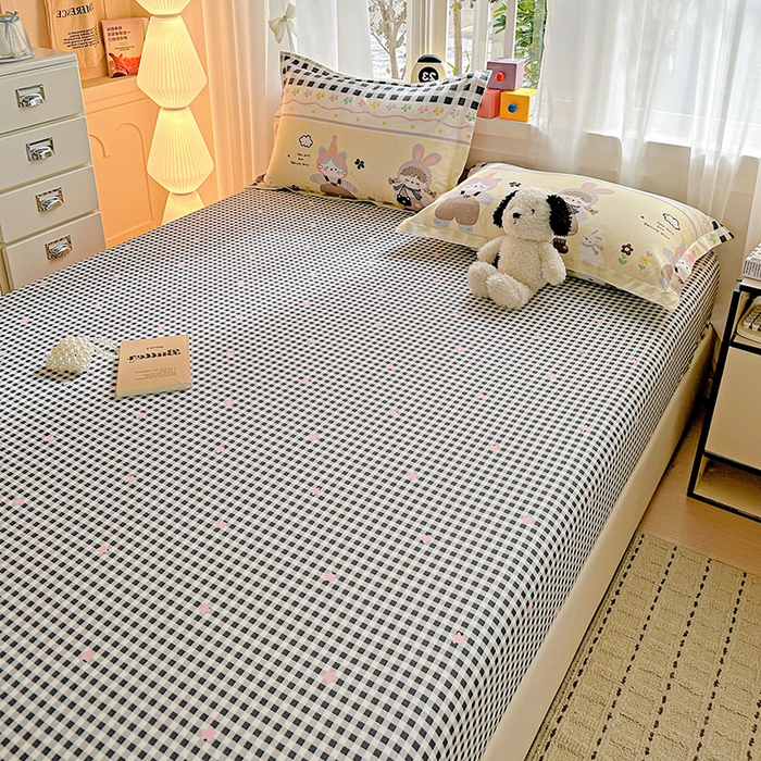 91家纺网 家纺一手货源 找家纺 依庭 2026新款12868全棉纯棉印花床笠甜妹日记