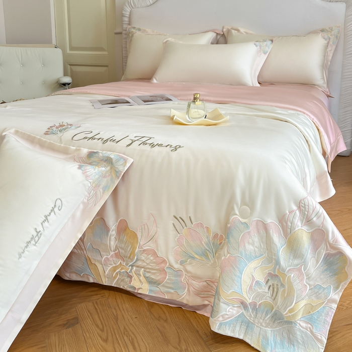 91家纺网 家纺一手货源 找家纺 （总）女子家纺 2026新款天丝柔软亲肤夏凉被-华尔兹