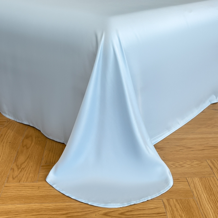 91家纺网 家纺一手货源 找家纺 女子家纺 2026新款天丝柔软亲肤夏凉被-华尔兹 华尔兹-白+蓝