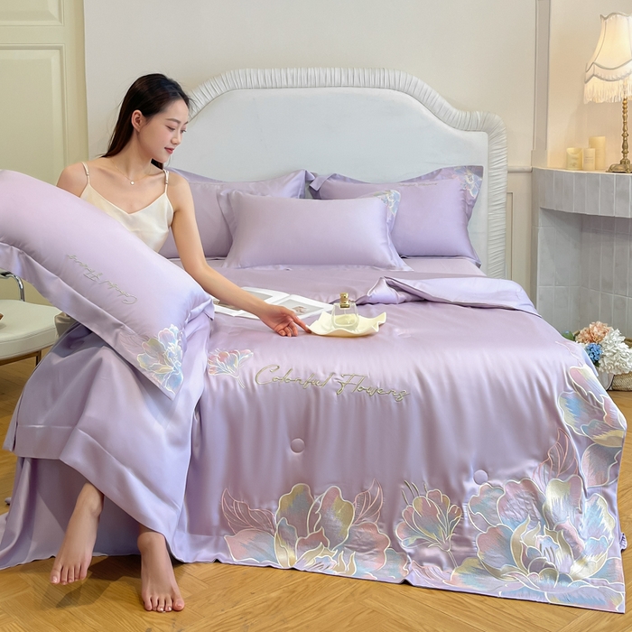 女子家纺 2026新款天丝柔软亲肤夏凉被-华尔兹 华尔兹-高贵紫