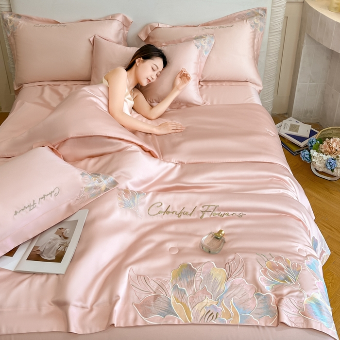 91家纺网 家纺一手货源 找家纺 女子家纺 2026新款天丝柔软亲肤夏凉被-华尔兹 华尔兹-少女粉