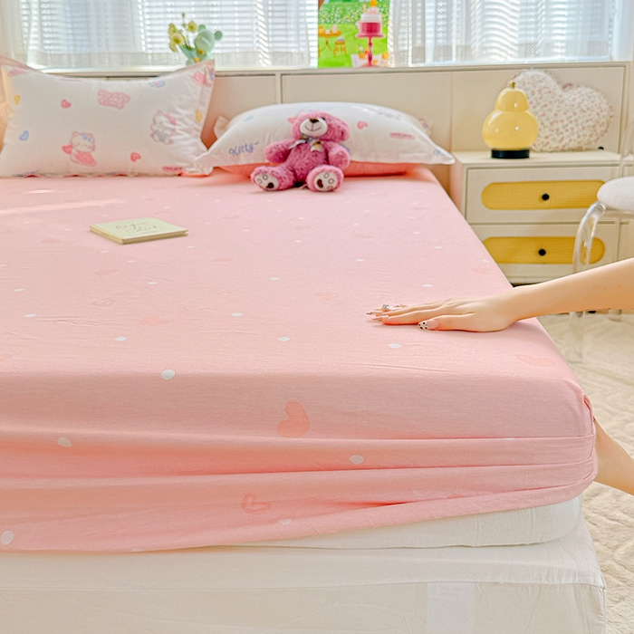 91家纺网 家纺一手货源 找家纺 依庭 2026新款12868全棉纯棉印花床笠童趣乐园