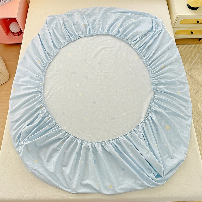 91家纺网 家纺一手货源 找家纺 依庭 2026新款12868全棉纯棉印花床笠挽星河