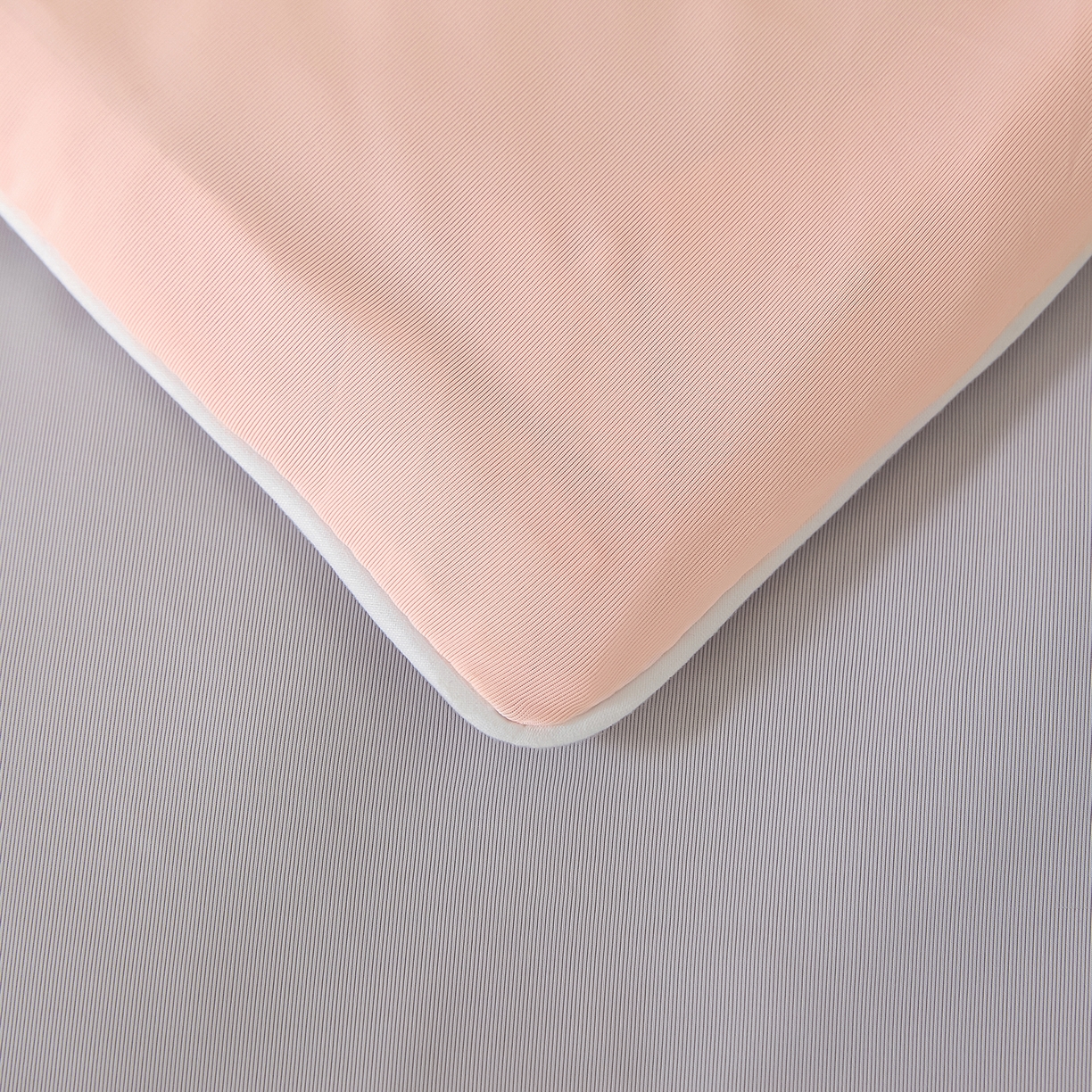 91家纺网 家纺一手货源 找家纺 寐眠 2026新款凉感纯色双拼夏被夏凉被空调被-风格二 桃桃凉夏