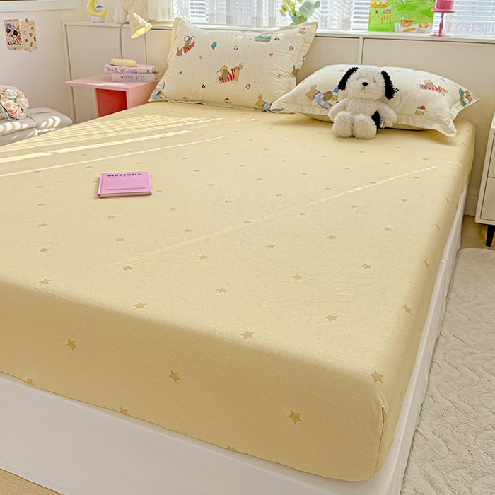 91家纺网 家纺一手货源 找家纺 依庭 2026新款12868全棉纯棉印花床笠汪星卧室