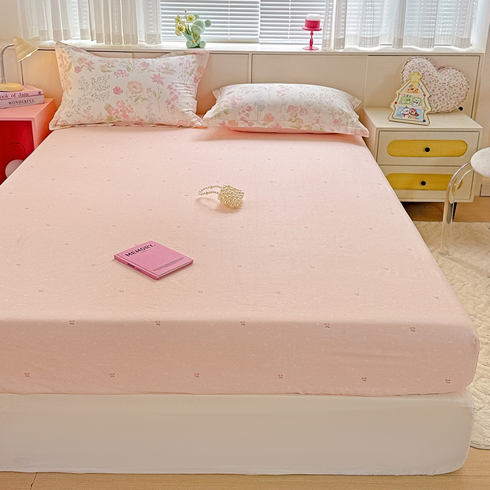 91家纺网 家纺一手货源 找家纺 依庭 2026新款12868全棉纯棉印花床笠闻花薇名