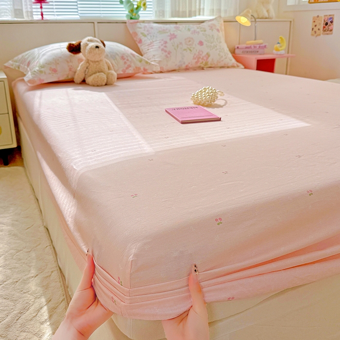 依庭 2026新款12868全棉纯棉印花床笠闻花薇名