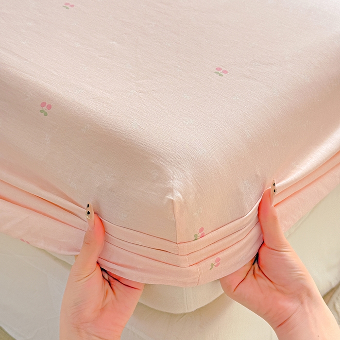 91家纺网 家纺一手货源 找家纺 依庭 2026新款12868全棉纯棉印花床笠闻花薇名