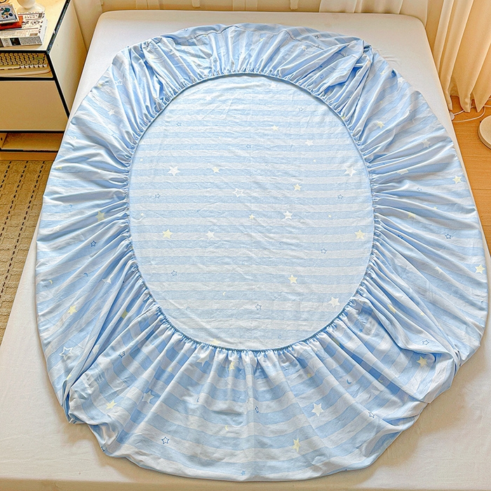 91家纺网 家纺一手货源 找家纺 依庭 2026新款12868全棉纯棉印花床笠五星集