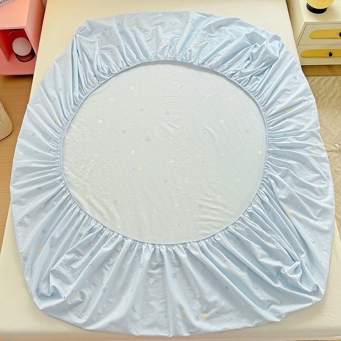 91家纺网 家纺一手货源 找家纺 依庭 2026新款12868全棉纯棉印花床笠小熊天文馆