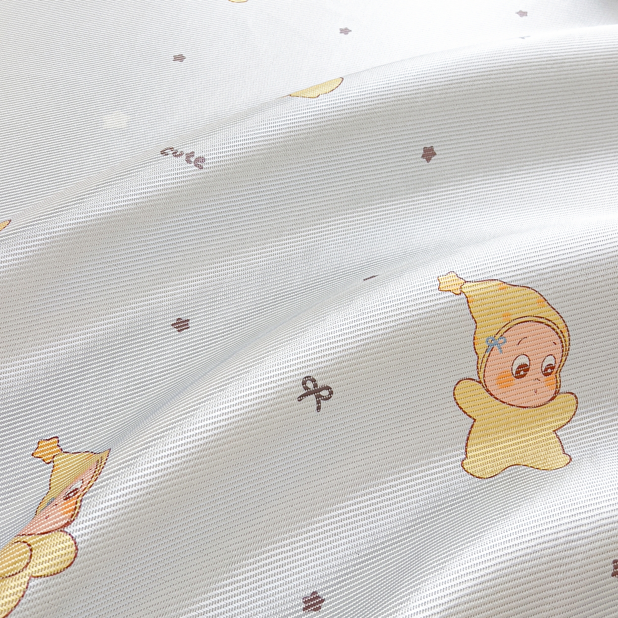 91家纺网 家纺一手货源 找家纺 川悦生活 2026新款时尚数码印花冰藤席 幸运星仔-蓝