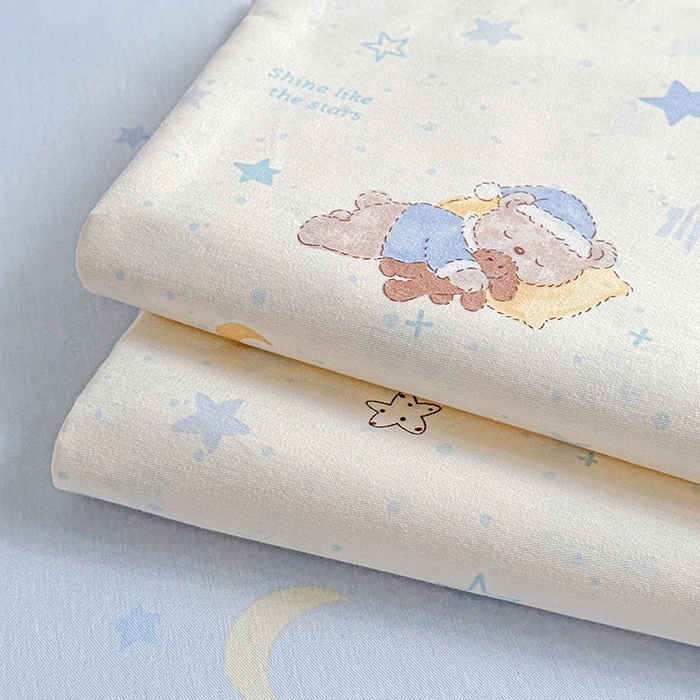 91家纺网 家纺一手货源 找家纺 依庭 2026新款12868全棉纯棉印花床笠星眠小熊