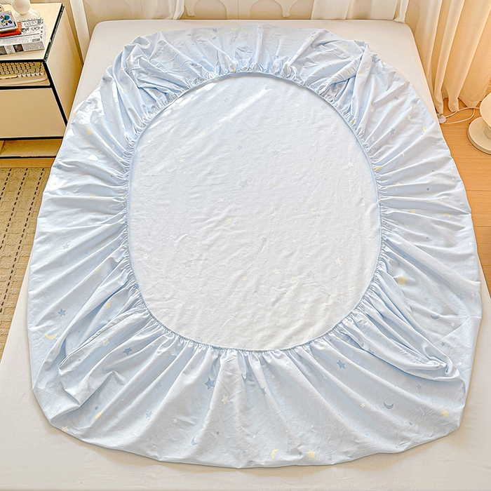 91家纺网 家纺一手货源 找家纺 依庭 2026新款12868全棉纯棉印花床笠星眠小熊