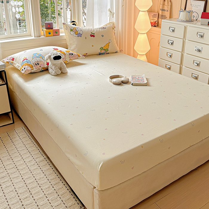 91家纺网 家纺一手货源 找家纺 依庭 2026新款12868全棉纯棉印花床笠星星漫游记