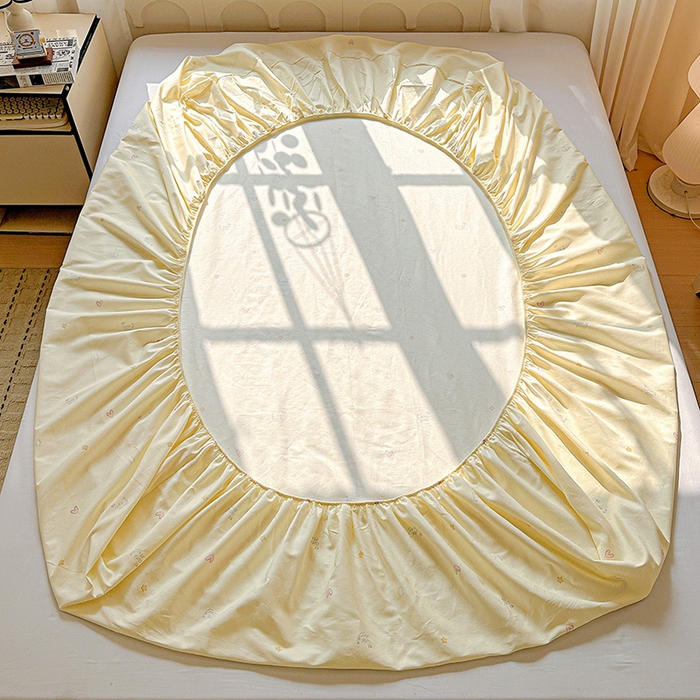 91家纺网 家纺一手货源 找家纺 依庭 2026新款12868全棉纯棉印花床笠星星漫游记